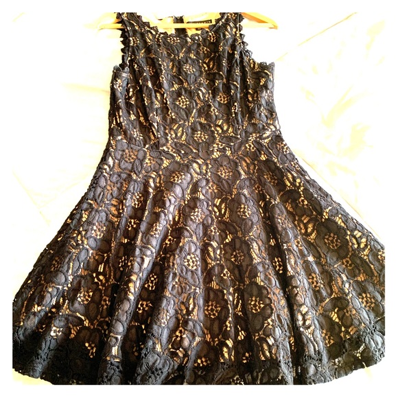 Sequined Lace Fit & Flare Dress from City Studios - Picture 7 of 7